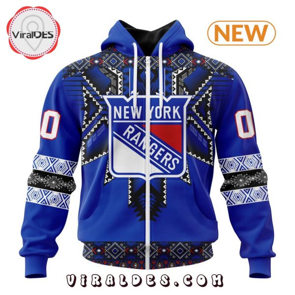 NHL New York Rangers Special Native Heritage Design Hoodie