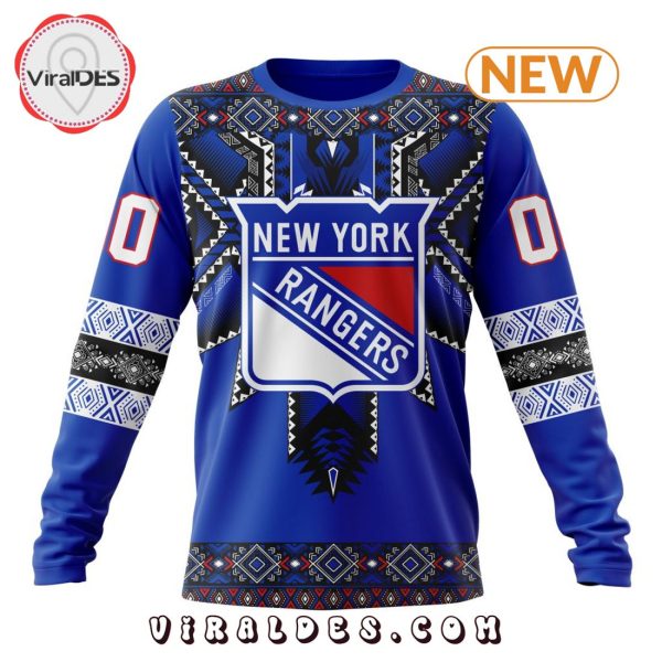 NHL New York Rangers Special Native Heritage Design Hoodie