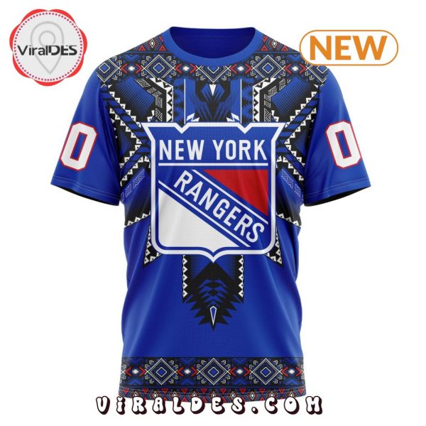 NHL New York Rangers Special Native Heritage Design Hoodie