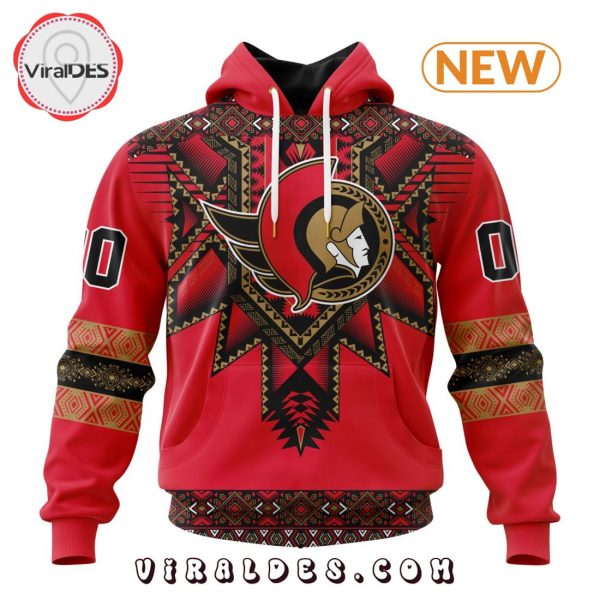 NHL Ottawa Senators Special Native Heritage Design Hoodie