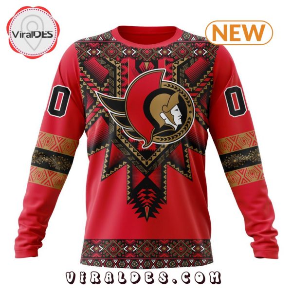 NHL Ottawa Senators Special Native Heritage Design Hoodie