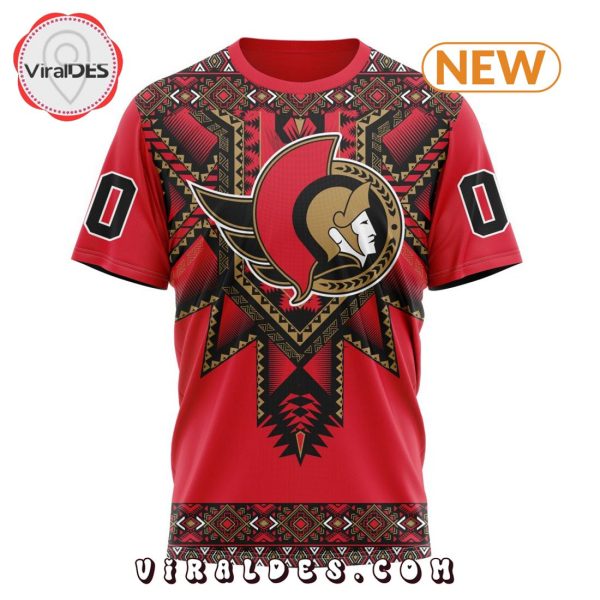 NHL Ottawa Senators Special Native Heritage Design Hoodie