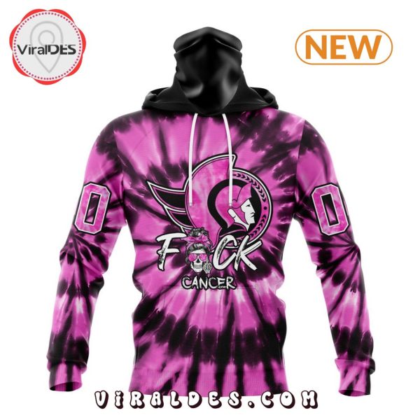 NHL Ottawa Senators Special Pink F!ck Cancer Design Hoodie