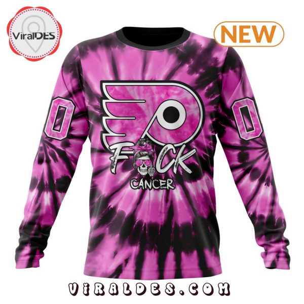 NHL Philadelphia Flyers Special Pink F!ck Cancer Design Hoodie