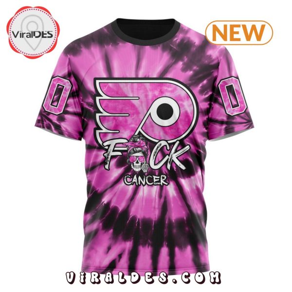 NHL Philadelphia Flyers Special Pink F!ck Cancer Design Hoodie