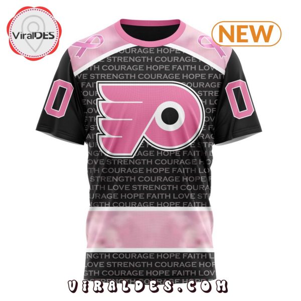 NHL Philadelphia Flyers Special Pink Fight Breast Cancer Design Hoodie