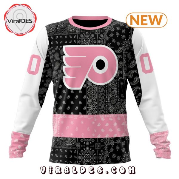 NHL Philadelphia Flyers Special Pink Paisley Design Hoodie