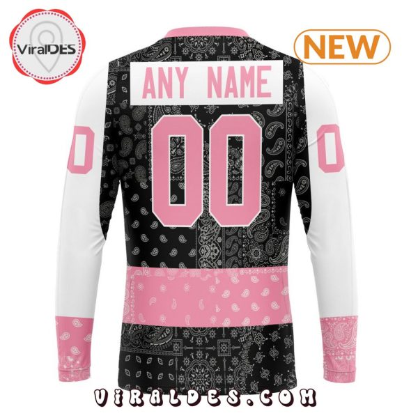 NHL Philadelphia Flyers Special Pink Paisley Design Hoodie