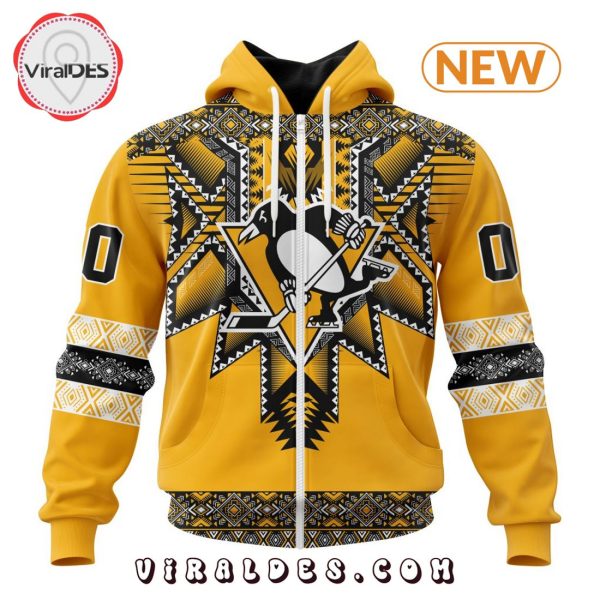 NHL Pittsburgh Penguins Special Native Heritage Design Hoodie