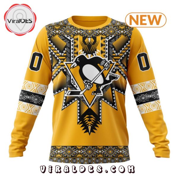 NHL Pittsburgh Penguins Special Native Heritage Design Hoodie