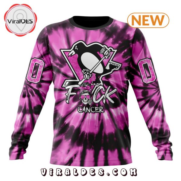 NHL Pittsburgh Penguins Special Pink F!ck Cancer Design Hoodie