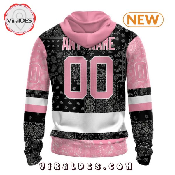 NHL Pittsburgh Penguins Special Pink Paisley Design Hoodie