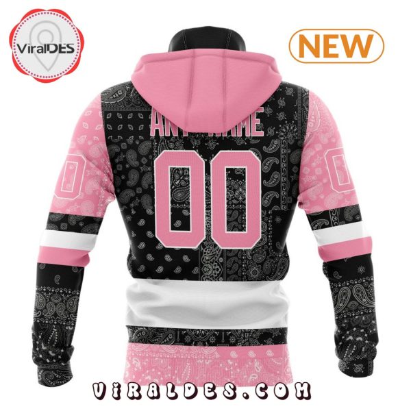 NHL Pittsburgh Penguins Special Pink Paisley Design Hoodie