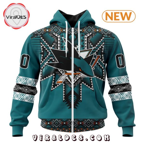 NHL San Jose Sharks Special Native Heritage Design Hoodie