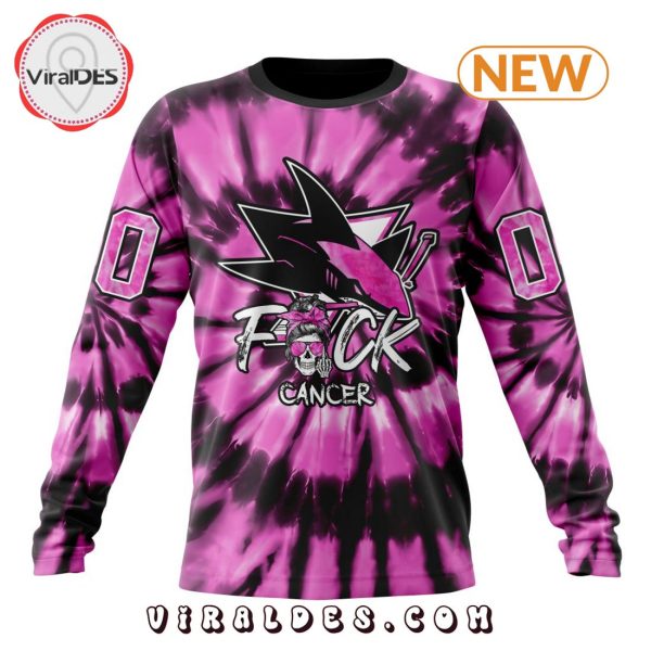 NHL San Jose Sharks Special Pink F!ck Cancer Design Hoodie