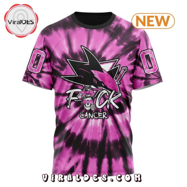 NHL San Jose Sharks Special Pink F!ck Cancer Design Hoodie