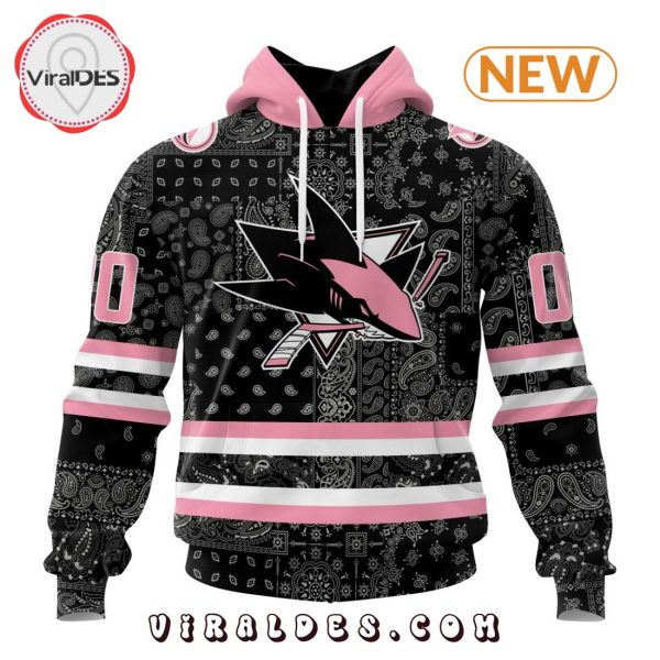 NHL San Jose Sharks Special Pink Paisley Design Hoodie