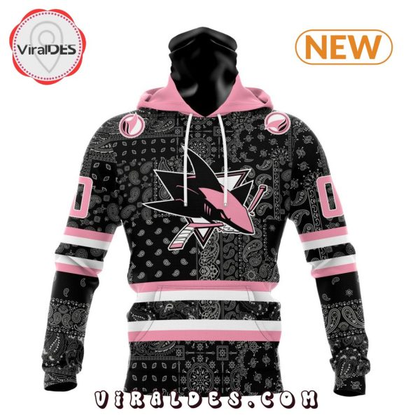 NHL San Jose Sharks Special Pink Paisley Design Hoodie