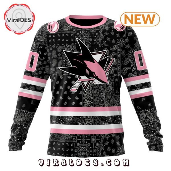 NHL San Jose Sharks Special Pink Paisley Design Hoodie