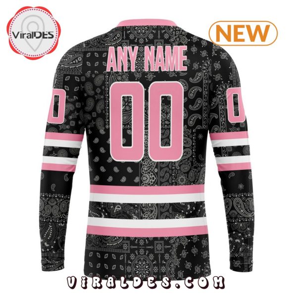 NHL San Jose Sharks Special Pink Paisley Design Hoodie