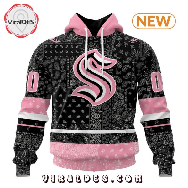 NHL Seattle Kraken Special Pink Paisley Design Hoodie