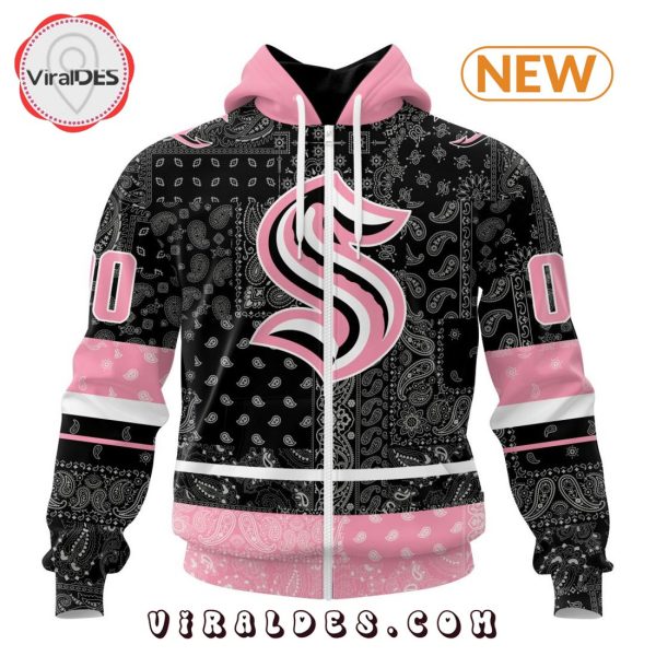 NHL Seattle Kraken Special Pink Paisley Design Hoodie