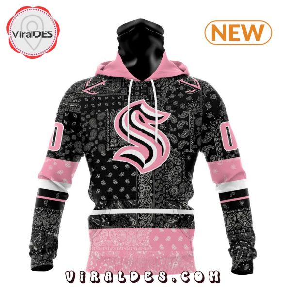 NHL Seattle Kraken Special Pink Paisley Design Hoodie