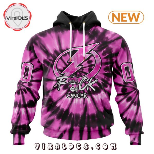 NHL Tampa Bay Lightning Special Pink F!ck Cancer Design Hoodie