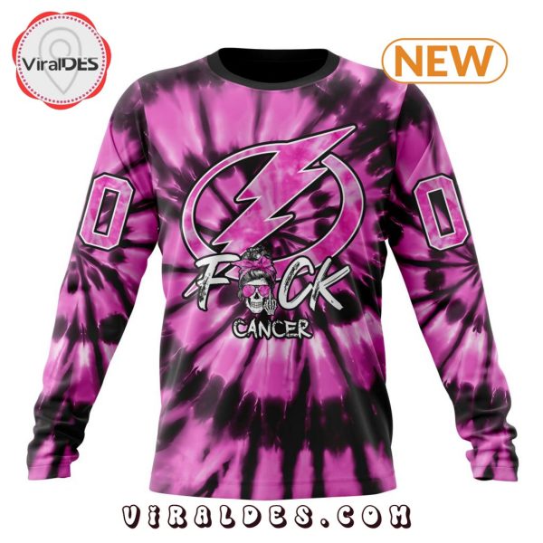 NHL Tampa Bay Lightning Special Pink F!ck Cancer Design Hoodie