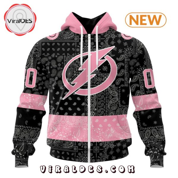 NHL Tampa Bay Lightning Special Pink Paisley Design Hoodie