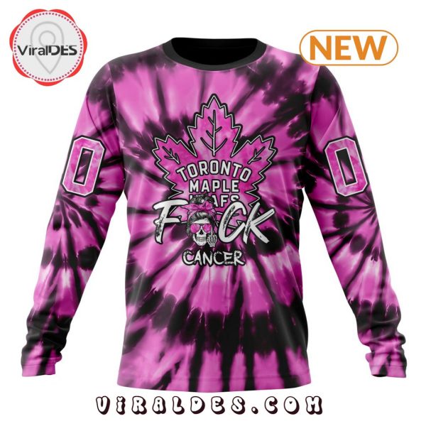 NHL Toronto Maple Leafs Special Pink F!ck Cancer Design Hoodie