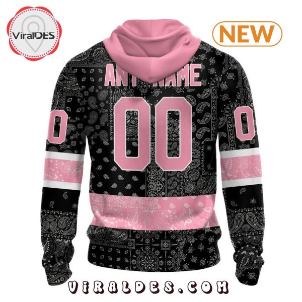 NHL Toronto Maple Leafs Special Pink Paisley Design Hoodie