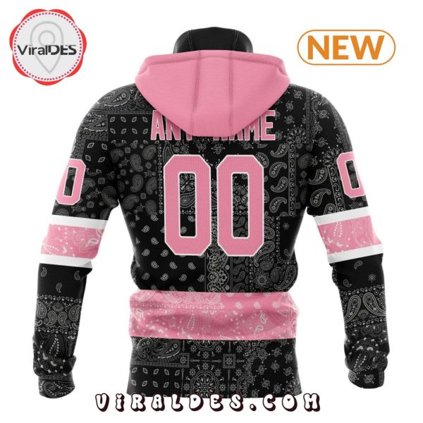 NHL Toronto Maple Leafs Special Pink Paisley Design Hoodie