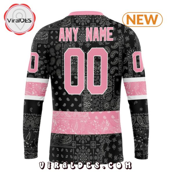 NHL Toronto Maple Leafs Special Pink Paisley Design Hoodie