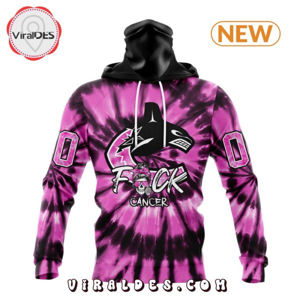 NHL Vancouver Canucks Special Pink F!ck Cancer Design Hoodie