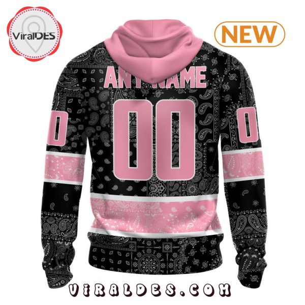 NHL Vancouver Canucks Special Pink Paisley Design Hoodie