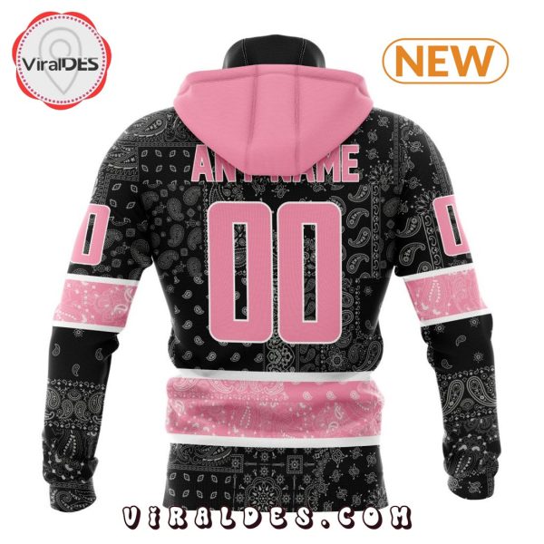 NHL Vancouver Canucks Special Pink Paisley Design Hoodie