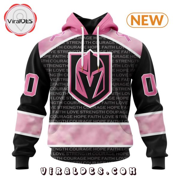 NHL Vegas Golden Knights Special Pink Fight Breast Cancer Design Hoodie