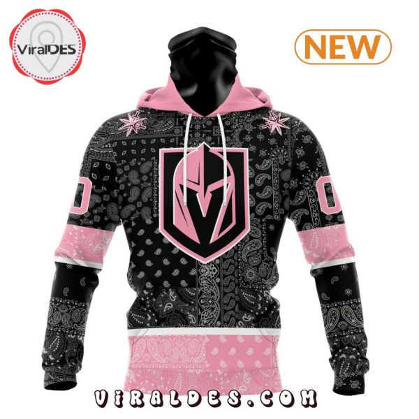 NHL Vegas Golden Knights Special Pink Paisley Design Hoodie