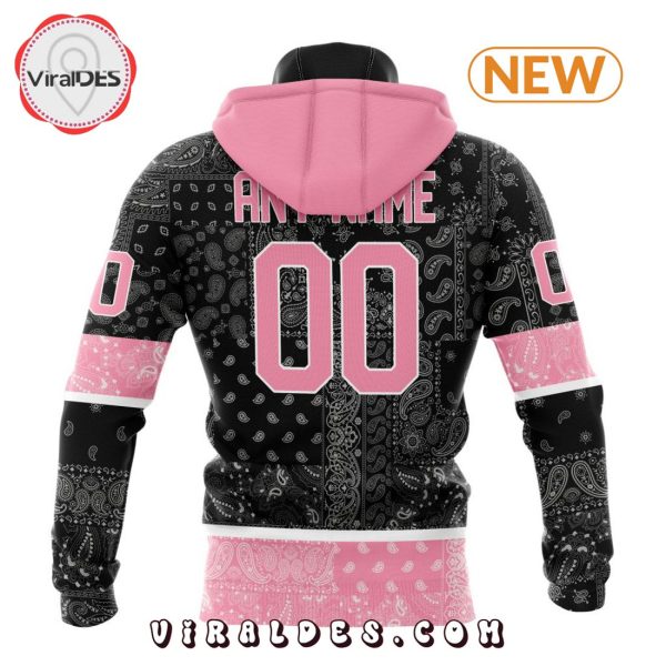 NHL Vegas Golden Knights Special Pink Paisley Design Hoodie