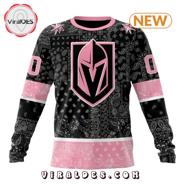 NHL Vegas Golden Knights Special Pink Paisley Design Hoodie