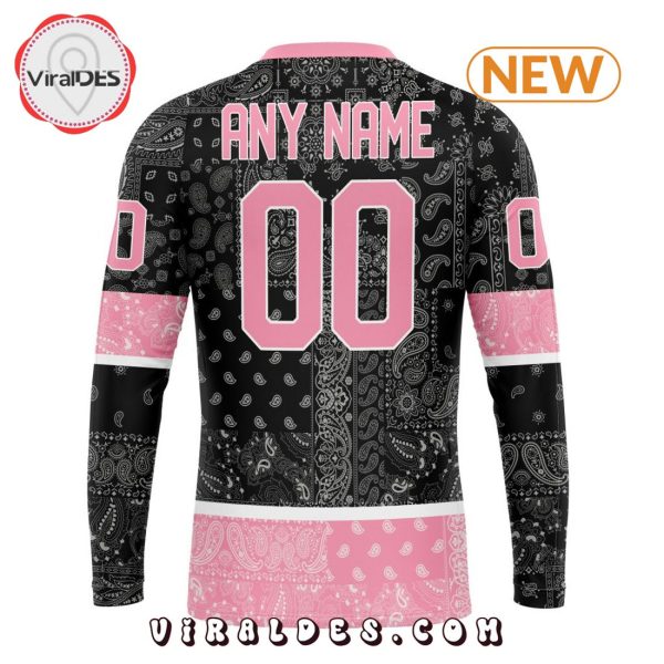 NHL Vegas Golden Knights Special Pink Paisley Design Hoodie