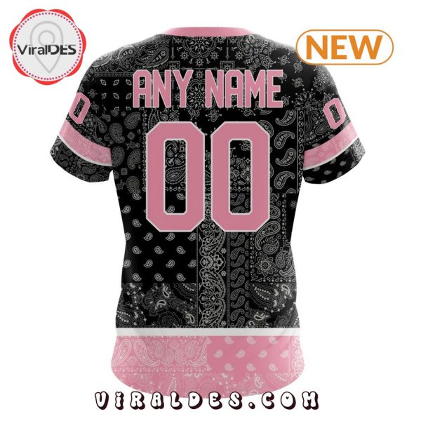 NHL Vegas Golden Knights Special Pink Paisley Design Hoodie