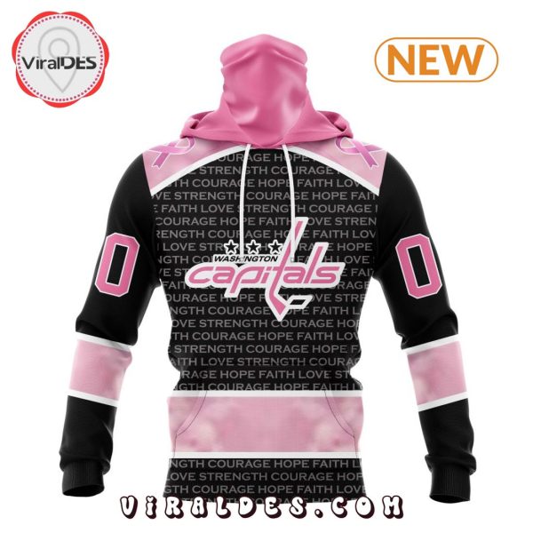 NHL Washington Capitals Special Pink Fight Breast Cancer Design Hoodie