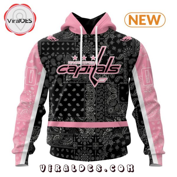 NHL Washington Capitals Special Pink Paisley Design Hoodie