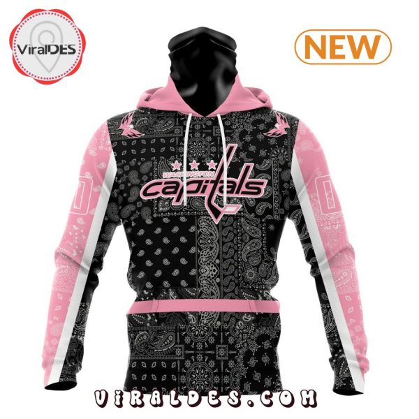 NHL Washington Capitals Special Pink Paisley Design Hoodie