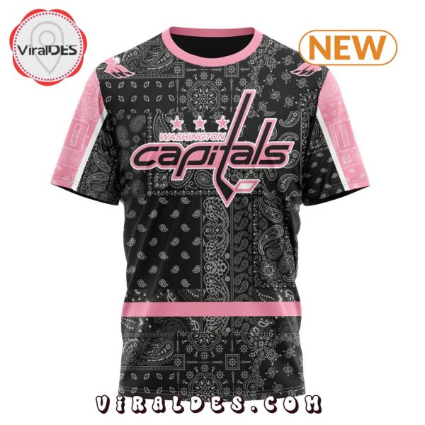 NHL Washington Capitals Special Pink Paisley Design Hoodie