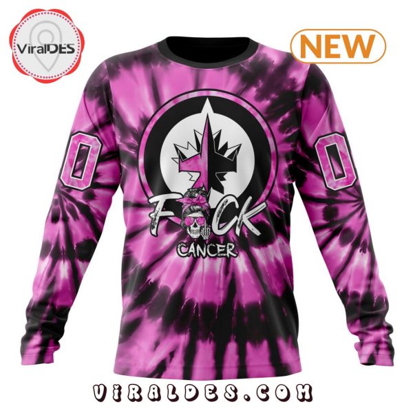 NHL Winnipeg Jets Special Pink F!ck Cancer Design Hoodie