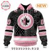 NHL Winnipeg Jets Special Pink F!ck Cancer Design Hoodie