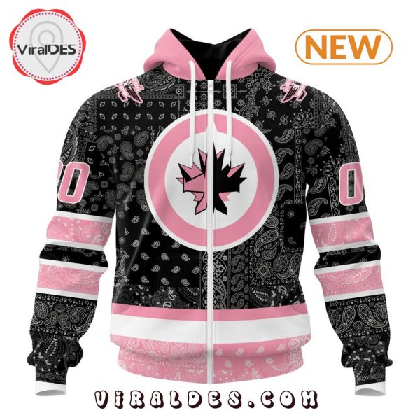 NHL Winnipeg Jets Special Pink Paisley Design Hoodie